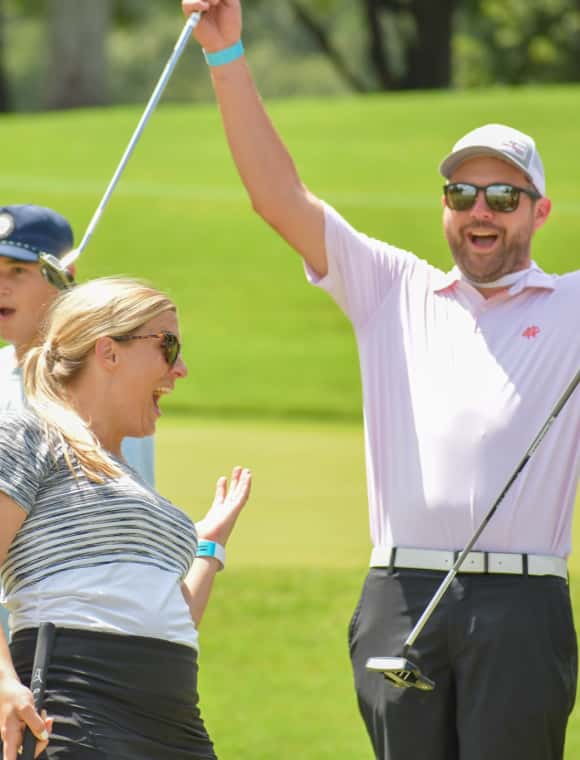 golfers celebrating