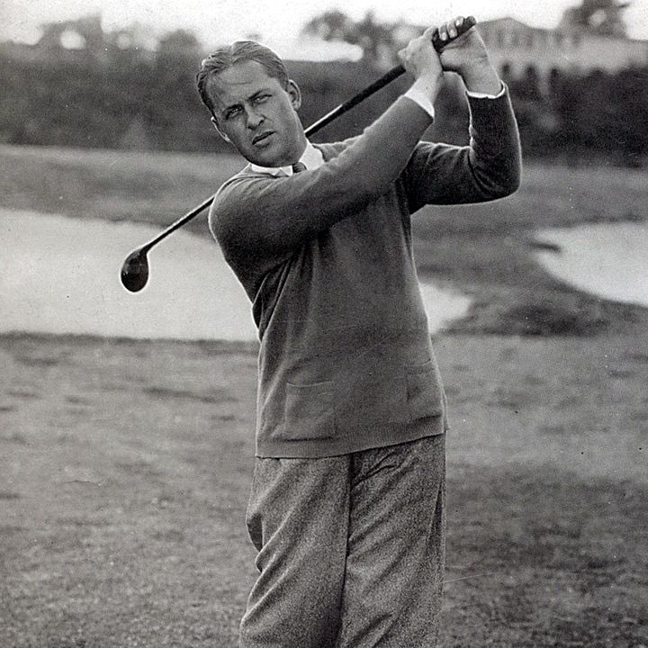 historical photo of golfer