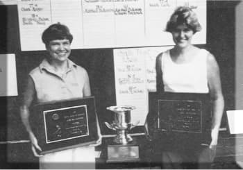 Women’s Team Champions Sissi Gann and Lee Kaney Burton.